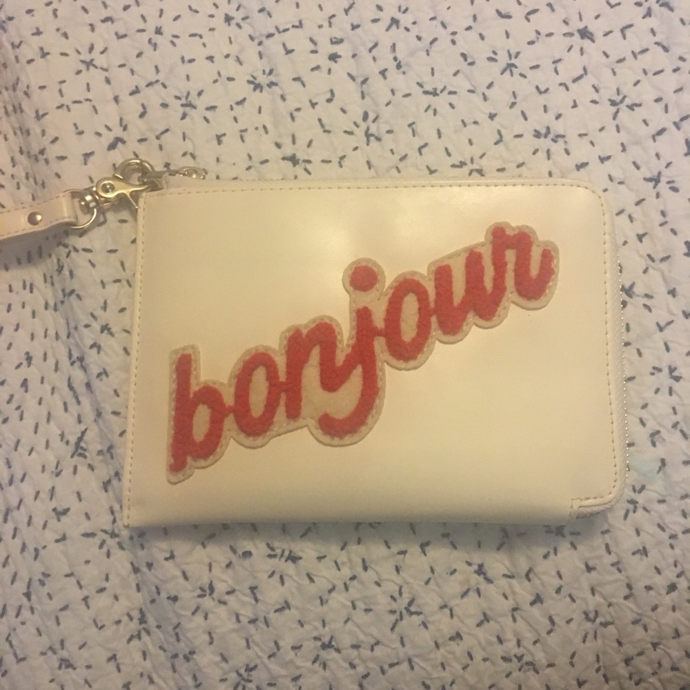 Bonjour wristlet passport holder